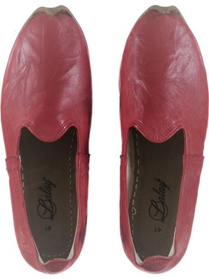 Lalay Yemeni Düz Ayakkabı Kırmızı