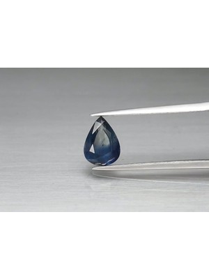 Aries 1.21 Ct 7.7x5.8 mm Pear Green-Blue Sapphire Africa, Heated