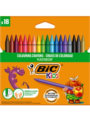 Bic Kids Plastidecor Silinebilir Elleri Kirletmeyen Pastel Boya 18 Renk