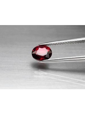 Aries 1.52 Ct 7x5.6 mm Vs Oval Natural Reddish Purple Rhodolite Garnet, Mozambique