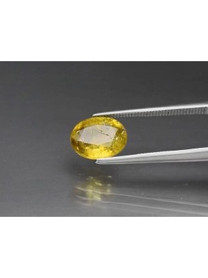 Aries 2.33 Ct 9x7.5 mm Oval Natural Greenish Yellow Grossular Garnet, Africa