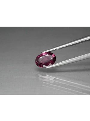 Aries 1.13 Ct 8x5.6 mm Oval Natural Pinkish Purple Rhodolite Garnet, Madagascar