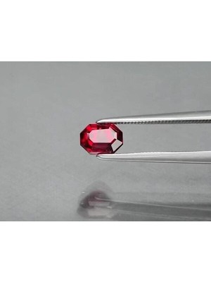 Aries 1.14 Ct 6.5x4.5 mm Octagon Natural Reddish Purple Rhodolite Garnet