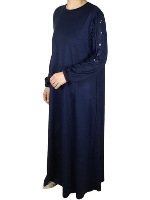 Kadın Kristal Iki Iplik Kol Dikiş Detaylı Mevsimlik Elbise