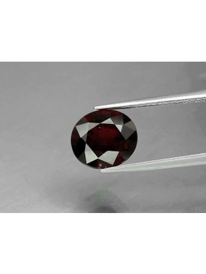 Aries 3.52 Ct 9.6x8.5 mm Oval Natural Orangish Red Garnet, Tanzania