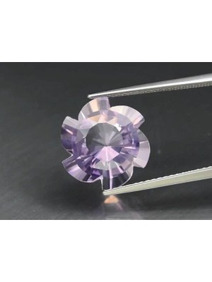 Aries 6.16 Ct 12.5x12.5 mm Vvs Fancy Natural Unheated Lavender Amethyst Brazil, Elegant!