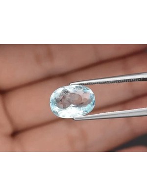 Aries 2.89 Ct 11.3x8.2 mm Oval Natural Unheated Blue Aquamarine, Brazil
