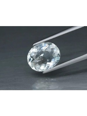 Aries 3.12 Ct 11.5x9.3 mm Oval Natural Blue Aquamarine Unheated Mozambique
