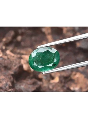 Aries 1.84 Ct 8.8x6.6 mm Oval Natural Green Emerald, Zambia