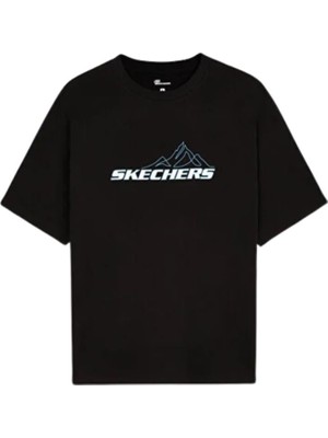 Skechers M Graphıc Tee Crew Neck S232404-001 Siyah Tişört