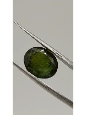 Aries 10.80 ct 13.4X11.1  mm Pear Natural Green Tourmaline