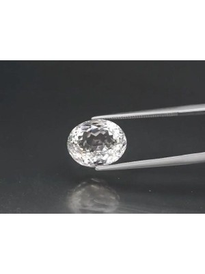 Aries 8.03 ct 13X10.4  mm Vs Oval Natural Very Light Yellow Topaz Unheated, Impressive!