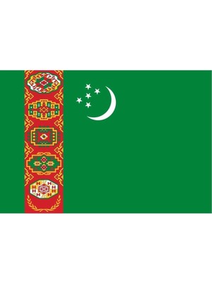 Uniquetrenders Türkmenistan Bayrağı   (50x75 Cm)