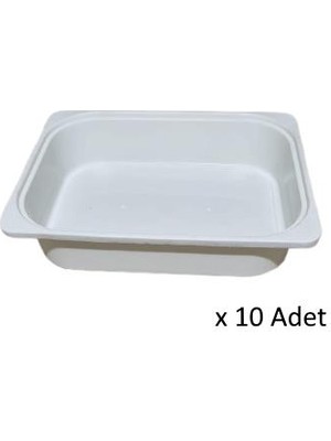 Kenzlife Çamaşır Mutfak Sepeti Byz 10*040*30 Plastik Sepet 10 Adet