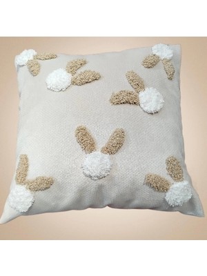 El Işlemesi Punch Nakışlı Kırlent Kılıfı