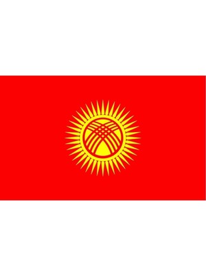 Uniquetrenders Kırgızistan Gönder Bayrağı  (100x150 Cm)