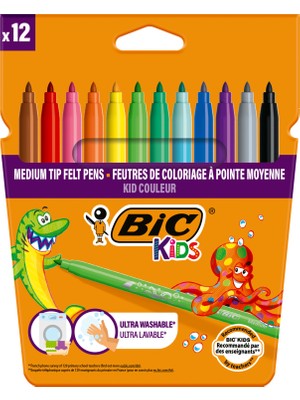 Bic Kids Kid Couleur Keçeli Boya Kalemi 12 Renk