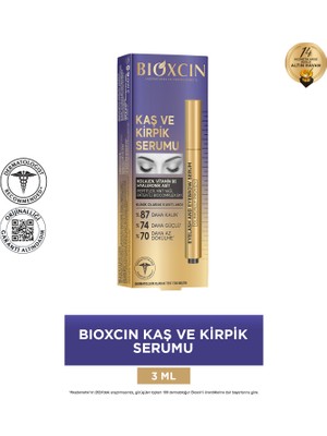 Bioxcin Kaş Kirpik Serumu - Kolajen Hyaluronik Asit Hint Yağı Keratin Peptidleri B5 Biocomplex