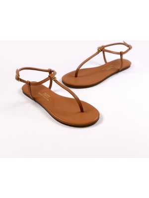 Tkees Kadın Camel Sandalet