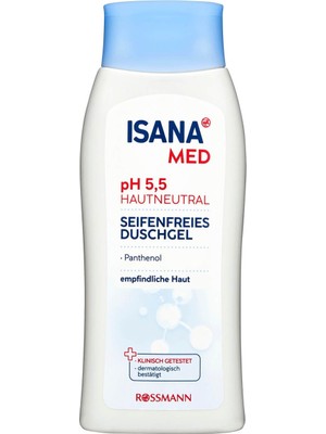 Isana Med Soft Duş Jeli 250 ml pH 5.5 Cilt Nötr Temizleme Etkisi ile Nazik Bakım