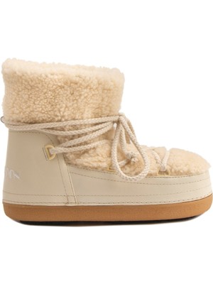 Cool Moon Hakiki Kürklü Kadın Kar Botu 251211