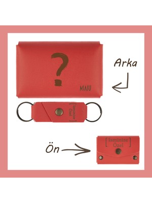 Miawiki Nar Çiçeği, Akılda Deli Sorulara Cevap Arayanlar Için Isme Özel, Cüzdan ve Anahtarlık Set,