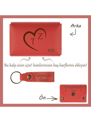 Miawiki Nar Çiçeği, Sevgililer Günü’ne Özel! Kalp ve Harf Işlemeli Isimli Cüzdan & Anahtarlık Seti, Aşk Ile