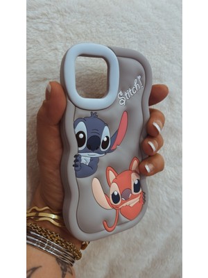 Iphone 12/12 Pro Uyumlu Disney Lilo ve Stitch Slikon Telefon Kılıfı