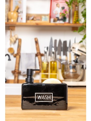 FH finehome Bianco Hazneli Sıvı Sabunluk Siyah