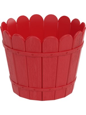 Lider Lüx Balkon Saksısı Yuvarlak Tüm Renkler Saksı Tabağı Dahil