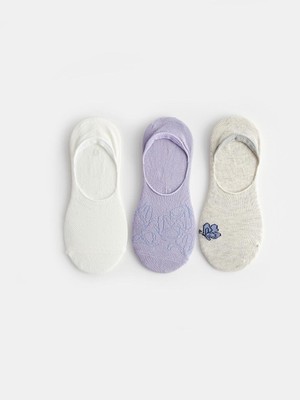 Baskılı Kadın Babet Çorap 3'lü Paket