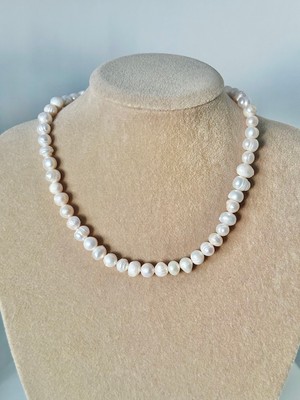 LapisMar Atelier Gerçek Inci Kolye 8 mm Hakiki Inci Kolye