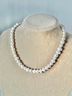LapisMar Atelier Gerçek Inci Kolye 8 mm Hakiki Inci Kolye