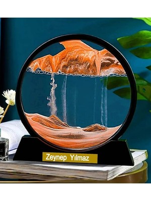 Kişiye Özel 3D Hareketli Sandscape Kum Saati Dekoratif