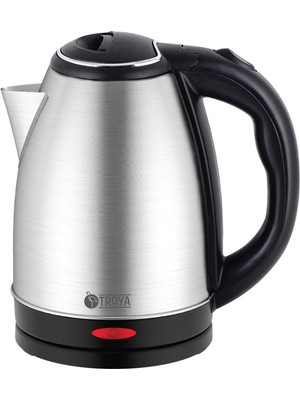 Troya Otel Tipi Su Isıtıcı Kettle 1.2 Litre 1500 Watt Servis Garantili