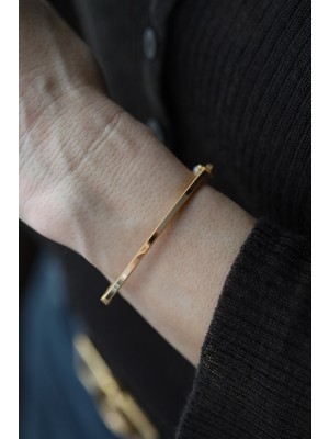 Yenigün Kuyumculuk 14 Ayar Altın Işıltılı Ajda Kelepçe