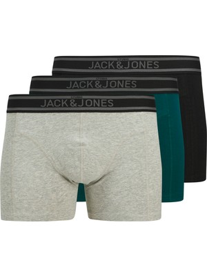 Jack & Jones Jackyle Solıd Trunks 3 Pack Erkek Siyah Boxer 12268599-02