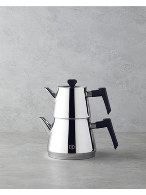 English Home Tia Çelik Çaydanlık 0,75 L-1,75 L Siyah