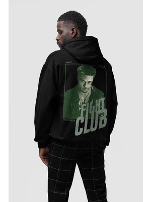 Fight Club Tyler Durden Baskılı Unisex Oversize Film Karakteri Hoodie