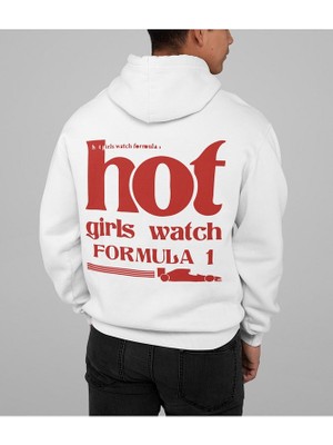 Sevbano Hot Girls Watch Formula 1 Yazılı  Oversize Tasarım Hoodie