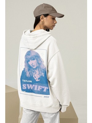 Sevbano Reputation Taylor Swift Baskılı  Oversize Şarkıcı Hoodie