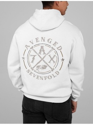 Sevbano Avenged Sevenfold Baskılı  Oversize Müzik Grubu Rock Metal Hoodie