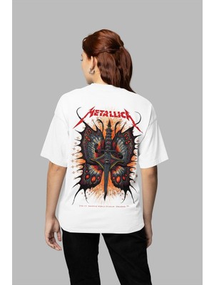 Metallica Rock Metal Unisex Oversize Müzik Grubu Tişört