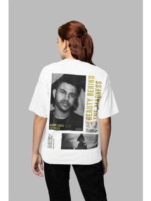 Tasarım The Weeknd Baskılı Unisex Oversize Rapper Tişört