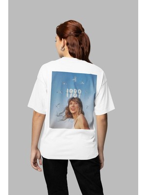1989 Taylor's Version Baskılı Unisex Oversize Şarkıcı Taylor Swift Tişört