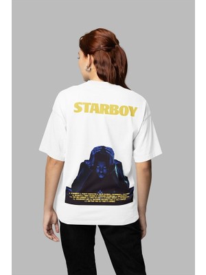 Tasarım The Weeknd Starboy Albüm Baskılı Unisex Oversize Rapper Tişört