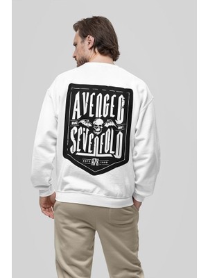 Sevbano Tasarım Avenged Sevenfold Müzik Grubu Baskılı  Oversize Sweatshirt