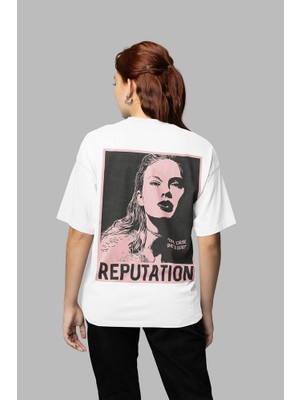 Taylor Swift Reputation Albüm Baskılı Unisex Oversize Şarkıcı Tişört
