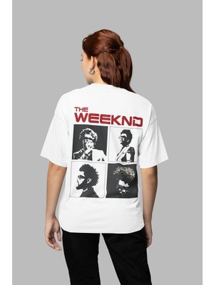 Tasarım The Weeknd Baskılı Unisex Oversize Tasarım Rapper Tişört