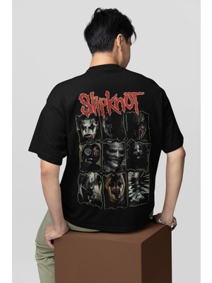 Slipknot Baskılı Unisex Oversize Tişört